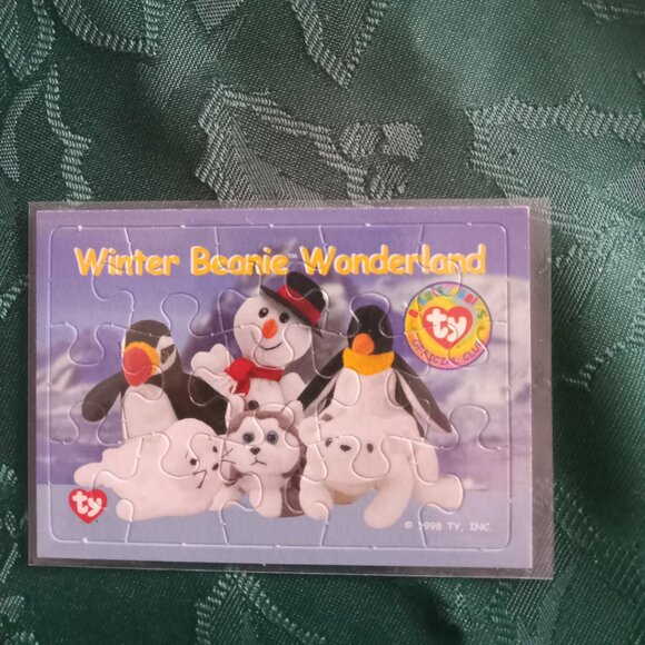 Ty Other - Ty Beanie Collector Puzzle like new, Winter Beanie Wonderland